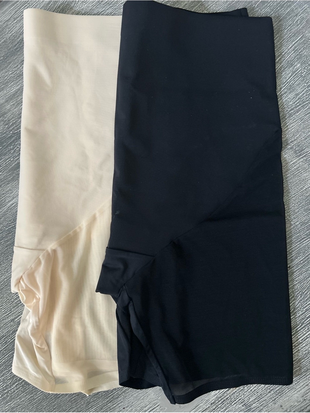 Shapermint Essentials Empower Mesh Shaper Shorts in Black & Beige